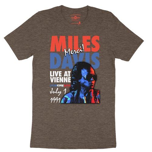 Miles Davis Live in France Vintage Concert T-Shirt - Lightweight Vintage Style