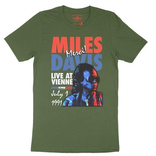 Miles Davis Live in France Vintage Concert T-Shirt - Lightweight Vintage Style