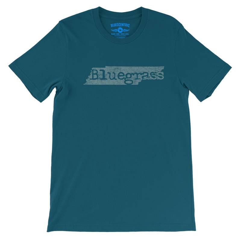 Tennessee Bluegrass T-Shirt - Lightweight Vintage Style - Deep Teal