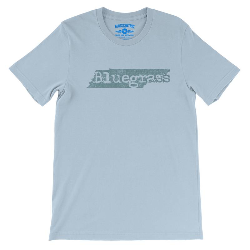 Tennessee Bluegrass T-Shirt - Lightweight Vintage Style - Light Blue