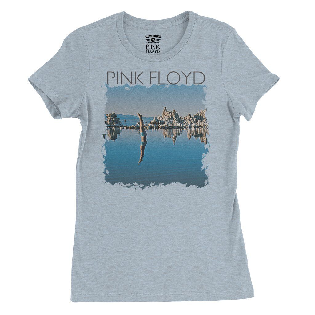 Pink Floyd WYWH Diver Ladies T-Shirt - Relaxed Fit - Heather Prism Blue