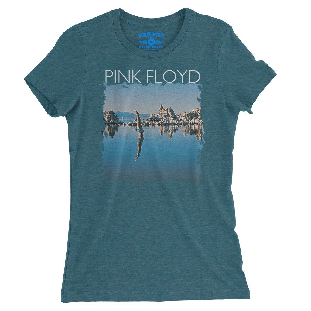 Pink Floyd WYWH Diver Ladies T-Shirt - Relaxed Fit - Heather Deep Teal
