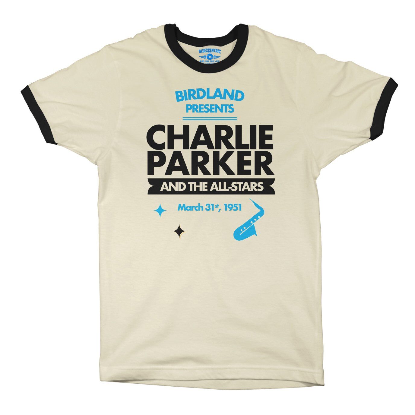 Charlie Parker Birdland Vintage Concert Ringer T-Shirt in default