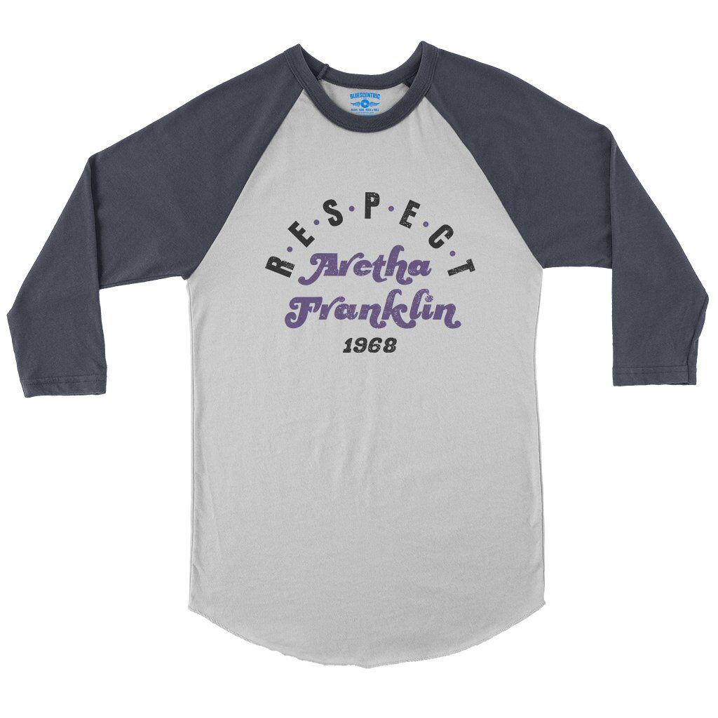RESPECT Aretha Franklin 1968 Baseball T-Shirt in default