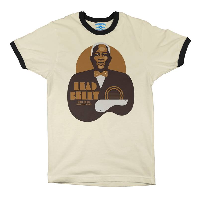 Lead Belly Last Night Ringer T-Shirt in Natural Black