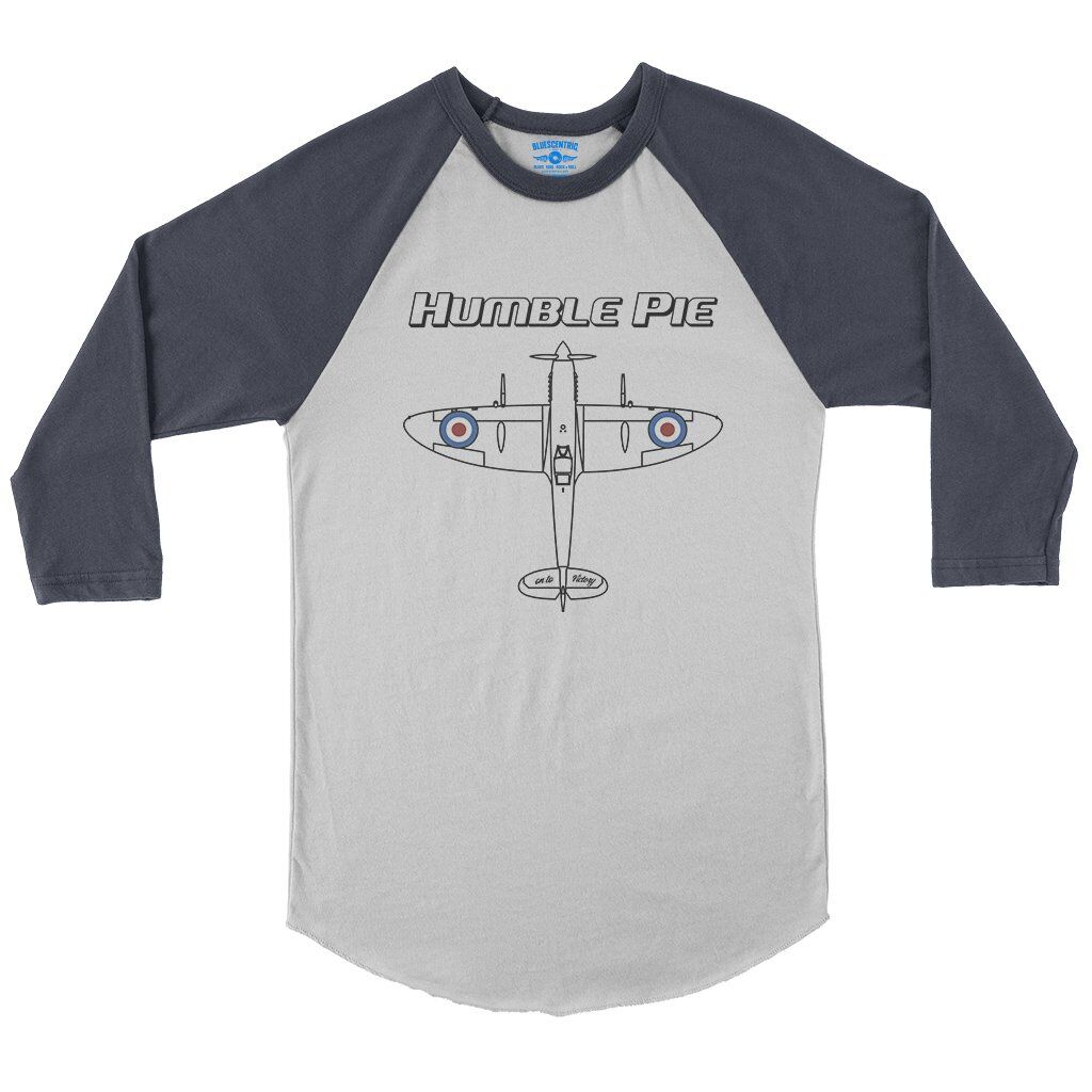 Humble Pie Victory Baseball T-Shirt in White Navy