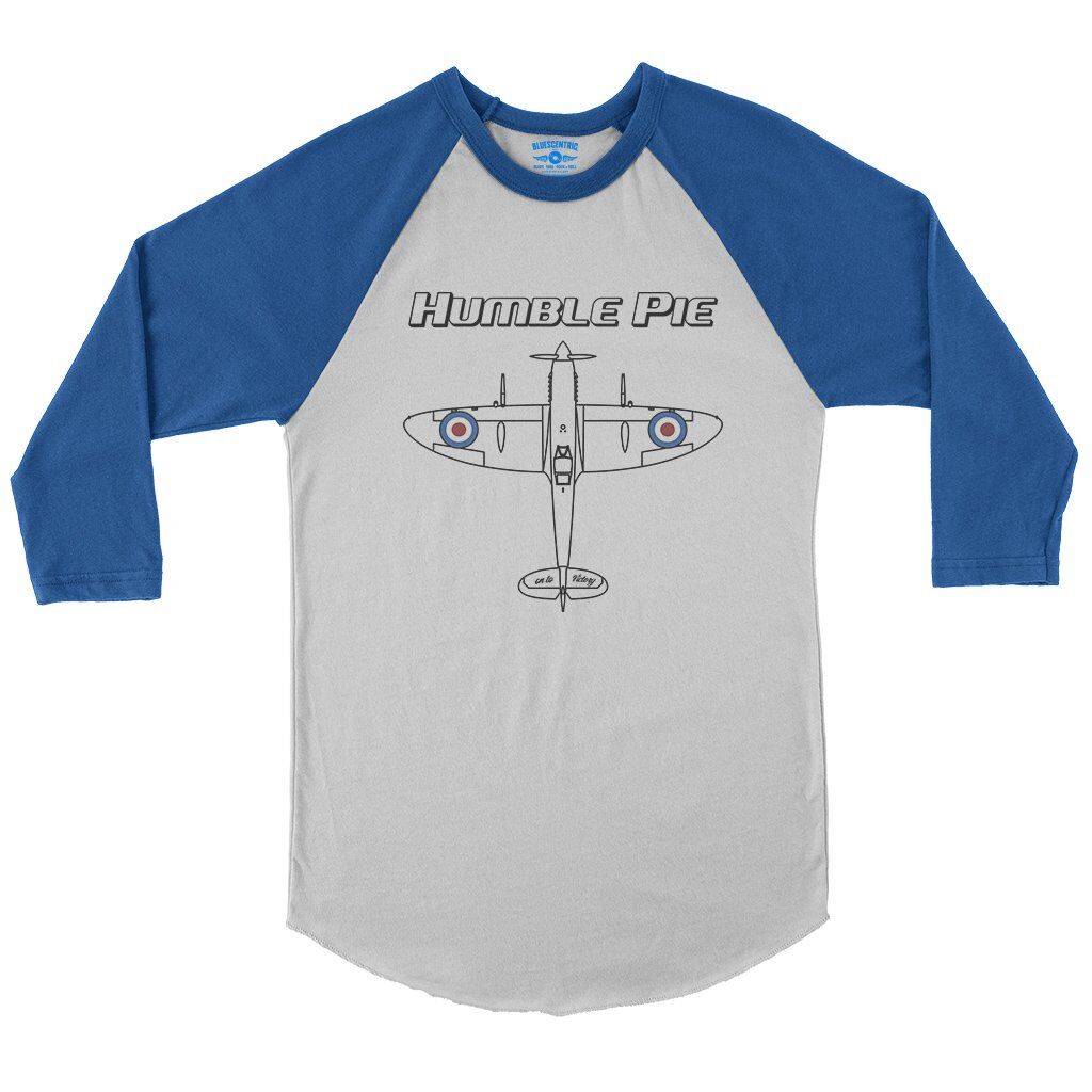 Humble Pie Victory Baseball T-Shirt in White True Royal
