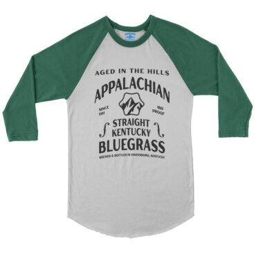 Straight Kentucky Bluegrass Moonshine Baseball T-Shirt