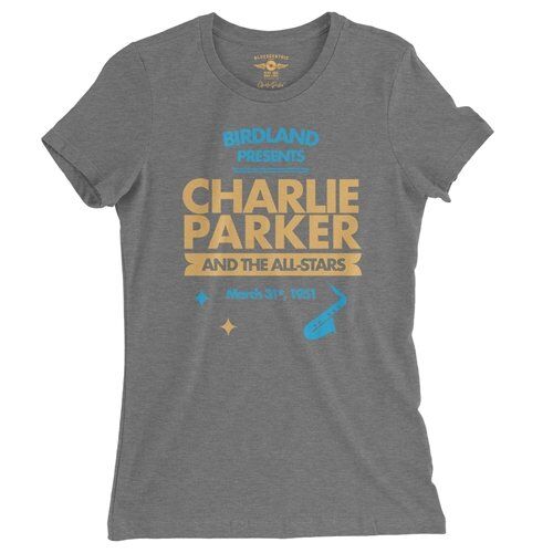 Charlie Parker Birdland Vintage Concert Ladies T Shirt - Relaxed Fit