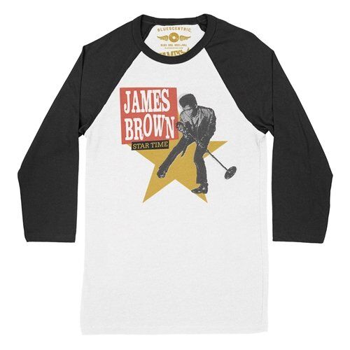 James Brown Star Time Baseball T-Shirt