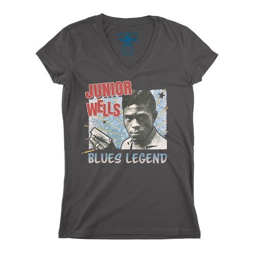 Junior Wells Blues Legend V-Neck T Shirt - Women's