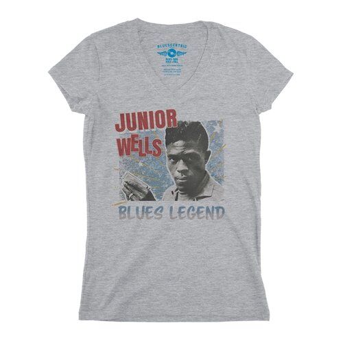 Junior Wells Blues Legend V-Neck T Shirt - Women's