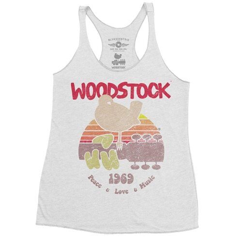 Bird & Guitar Woodstock Racerback Tank - Women's