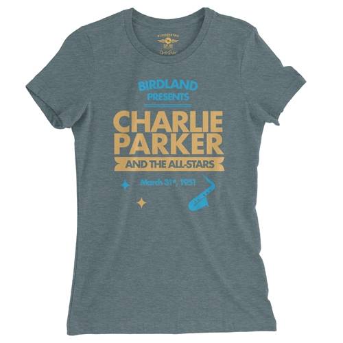 Charlie Parker Birdland Vintage Concert Ladies T Shirt - Relaxed Fit