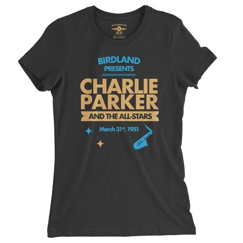 Charlie Parker Birdland Vintage Concert Ladies T Shirt - Relaxed Fit