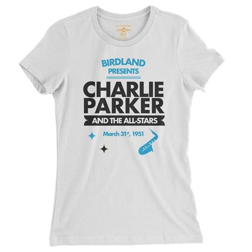 Charlie Parker Birdland Vintage Concert Ladies T Shirt - Relaxed Fit