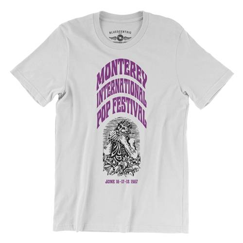 Front Print Monterey International Pop Festival T-Shirt - Lightweight Vintage Style