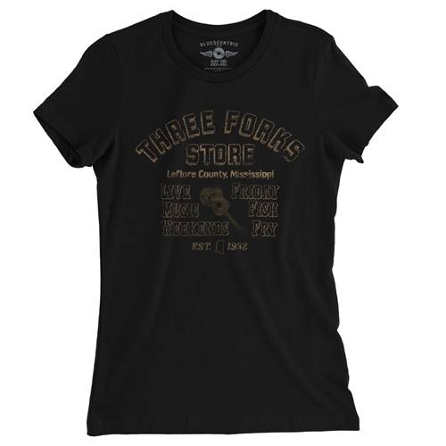 Three Forks Store Mississippi Ladies T Shirt - Relaxed Fit