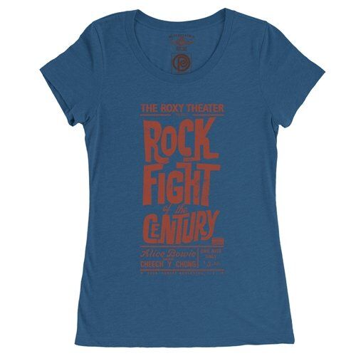 Rock Fight of the Century Cheech and Chong Ladies T Shirt - Relaxed Fit