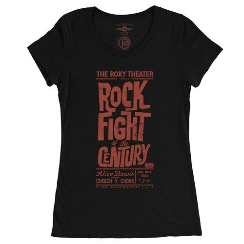 Rock Fight of the Century Cheech and Chong Ladies T Shirt - Relaxed Fit