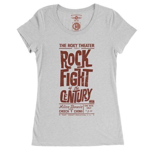 Rock Fight of the Century Cheech and Chong Ladies T Shirt - Relaxed Fit