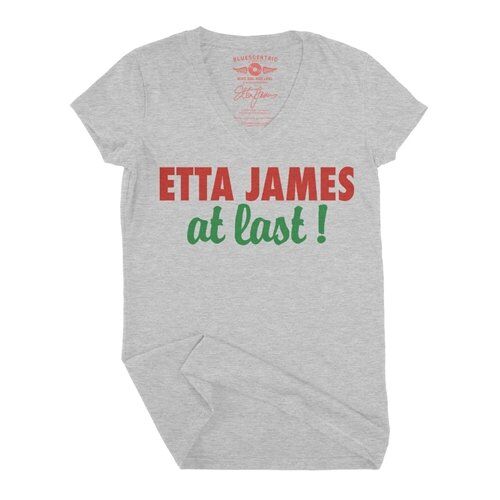 Etta James At Last V-Neck T Shirt - Women's
