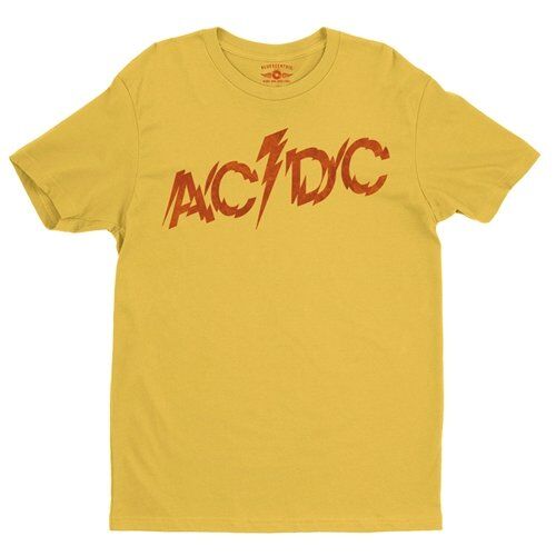 AC/DC Fiery Logo T-Shirt - Lightweight Vintage Style