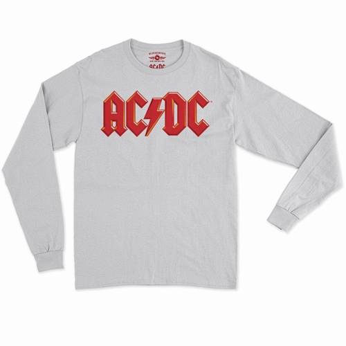 Red AC/DC Logo Long Sleeve T-Shirt