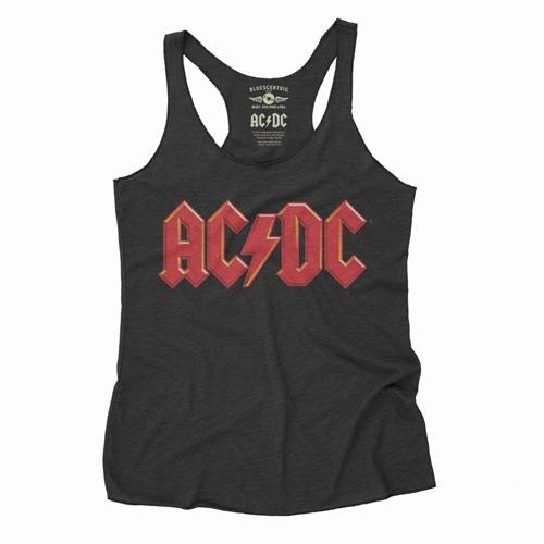Red AC/DC Logo Racerback Tank - Women's