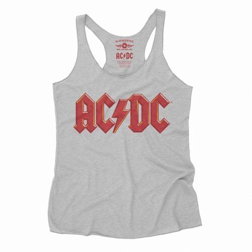 Red AC/DC Logo Racerback Tank - Women's