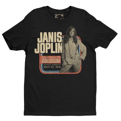 Janis Joplin Vintage Concert T-Shirt - Lightweight Vintage Style