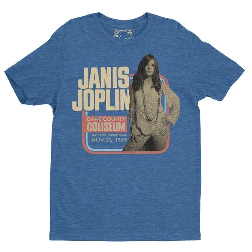 Janis Joplin Vintage Concert T-Shirt - Lightweight Vintage Style