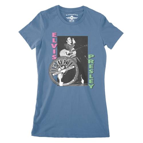 Pink & Lime Elvis Presley Hips Ladies T Shirt - Relaxed Fit