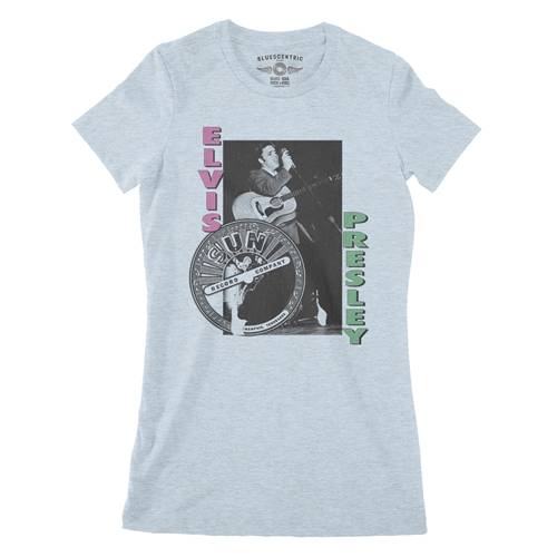 Pink & Lime Elvis Presley Hips Ladies T Shirt - Relaxed Fit