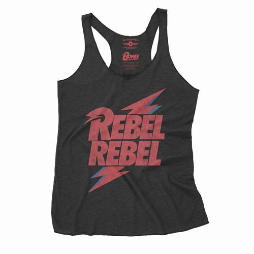 David Bowie Rebel Rebel Racerback Tank - Women's