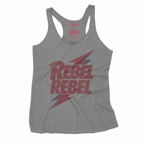 David Bowie Rebel Rebel Racerback Tank - Women's