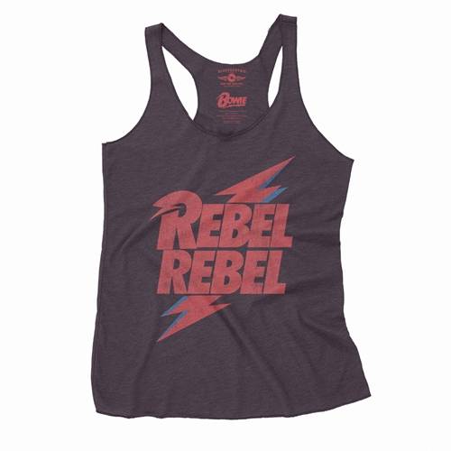 David Bowie Rebel Rebel Racerback Tank - Women's