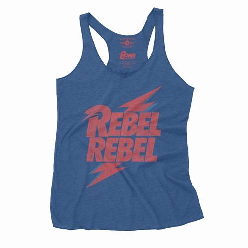 David Bowie Rebel Rebel Racerback Tank - Women's
