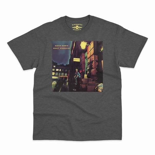 David Bowie Ziggy Stardust Album Cover T-Shirt - Classic Heavy Cotton