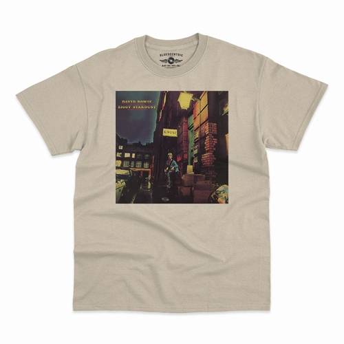 David Bowie Ziggy Stardust Album Cover T-Shirt - Classic Heavy Cotton