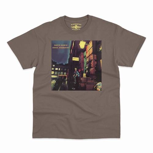 David Bowie Ziggy Stardust Album Cover T-Shirt - Classic Heavy Cotton