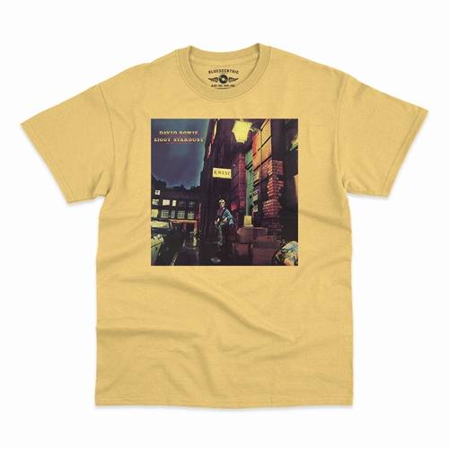 David Bowie Ziggy Stardust Album Cover T-Shirt - Classic Heavy Cotton