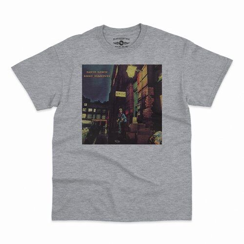 David Bowie Ziggy Stardust Album Cover T-Shirt - Classic Heavy Cotton