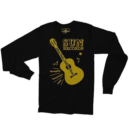 Sun Records Halftone Guitar Long Sleeve T-Shirt
