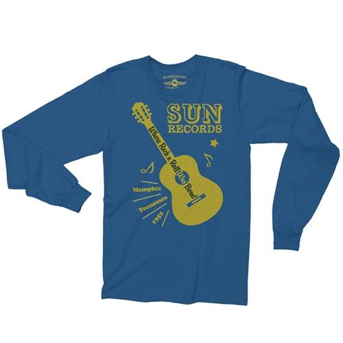 Sun Records Halftone Guitar Long Sleeve T-Shirt