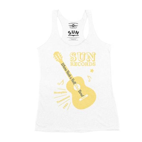 Sun Records Halftone Guitar Racerback Tank - Women's
