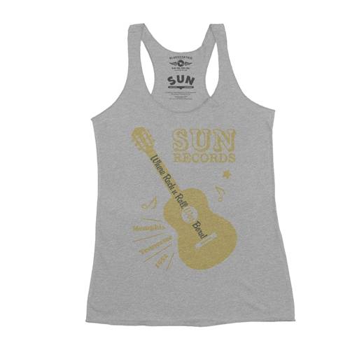 Sun Records Halftone Guitar Racerback Tank - Women's