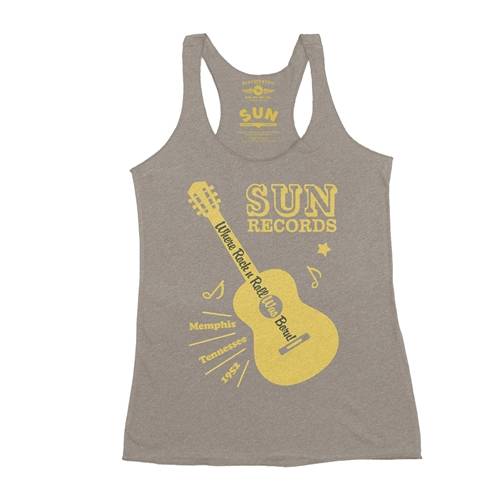Sun Records Halftone Guitar Racerback Tank - Women's