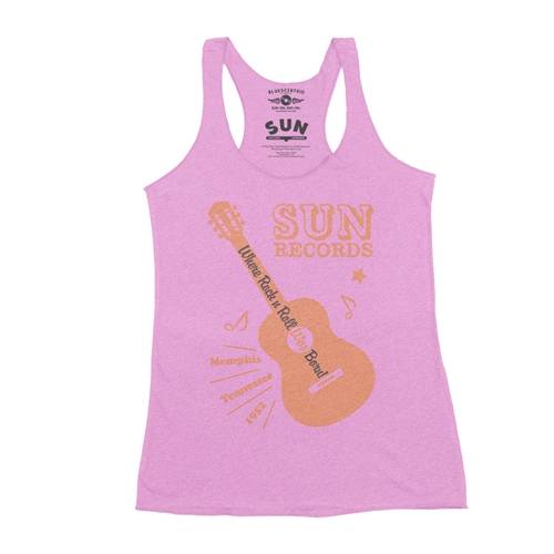 Sun Records Halftone Guitar Racerback Tank - Women's