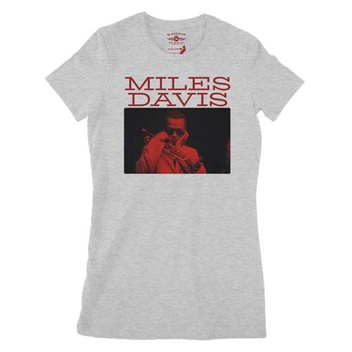 Graphic Miles Davis Ladies T Shirt - Relaxed Fit